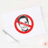 Anti Kari Lake doorgestreept gezicht Ronde Sticker (Envelop)