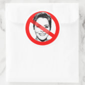 Anti Kari Lake doorgestreept gezicht Ronde Sticker (Tas)