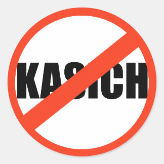 ANTI-KASICH RONDE STICKER