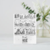 Anti-katholieke speelkaarten ter herdenking van briefkaart (Staand voorkant)