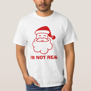Anti-kerstman-shirt   Ik ben niet echt T-shirt