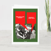 Anti Kerstmis van Obama van het President Feestdagen Kaart (Achterkant)