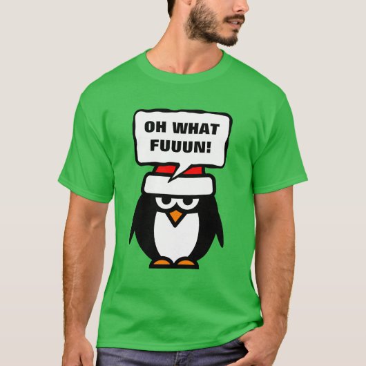 Anti-kerstt shirt met sarcastisch citaat (Voorkant)