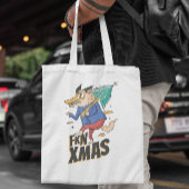 Anti-kerstwolf-Canvas tas