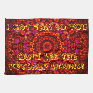 "Anti-Ketchup" mandala theedoek