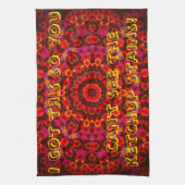 "Anti-Ketchup" mandala theedoek (Verticaal)