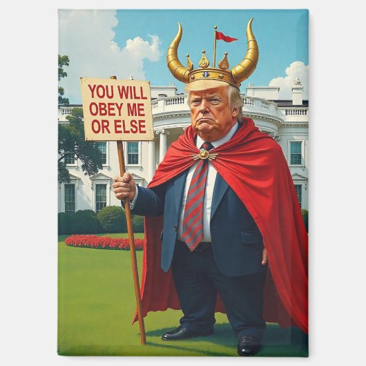 Anti-King Trump Magneet (Voorkant)