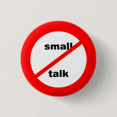 Anti-kletspraat Ronde Button 3,2 Cm (Voorkant)