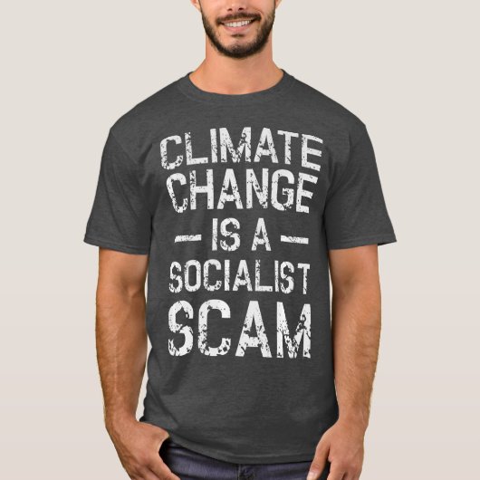 Anti-klimaatverandering Antisocialisme Klimaat T-shirt (Voorkant)