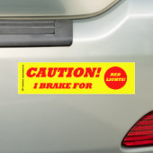 Anti-Knipperend Defensief Veilig rijden CAUTIE Bumpersticker (Op auto)