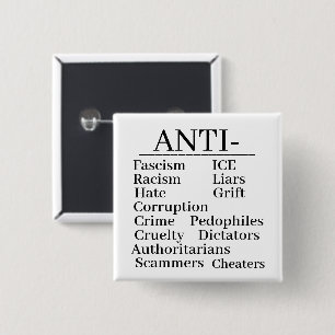 Anti-knop Vierkante Button 5,1 Cm