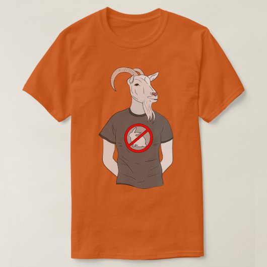 Anti-konijnengeit T-shirt (Design voorkant)
