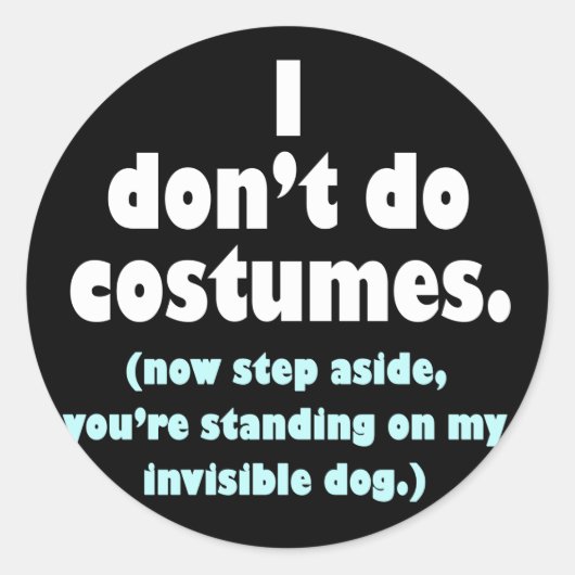 Anti-kostume Halloween Stickers (Voorkant)