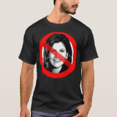 Anti Kristi Noem doorgestreept gezicht T-shirt (Voorkant)