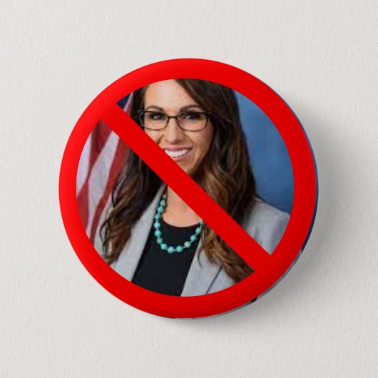Anti Lauren Boebert Button (Voorkant)