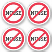 Anti Lawaai kleine sticker (Voorkant)