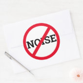 Anti Lawaai Ronde Sticker (Envelop)