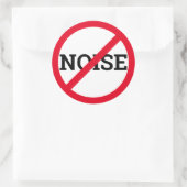Anti Lawaai Ronde Sticker (Tas)