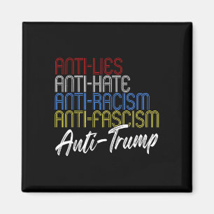 Anti-leugens Anti-haat Anti-rasisme Anti-fascisme Magneet