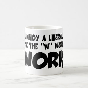 Anti-liberaal werk koffiemok