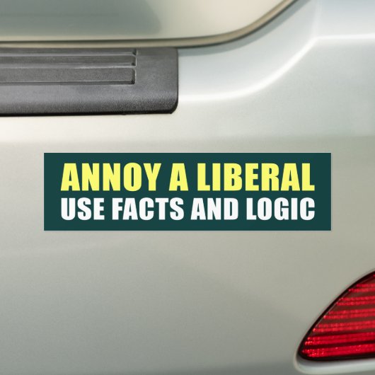Anti-liberale Bumpersticker (Op auto)