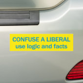 Anti-liberale bumpersticker (Op auto)