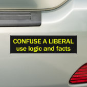 Anti-liberale Bumpersticker (Op auto)
