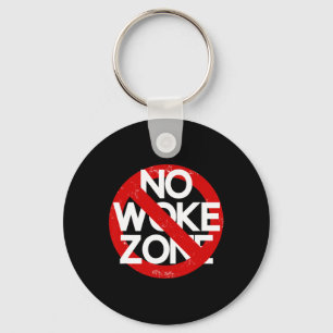 Anti-liberale geen woke zone sarcastische Republik Sleutelhanger