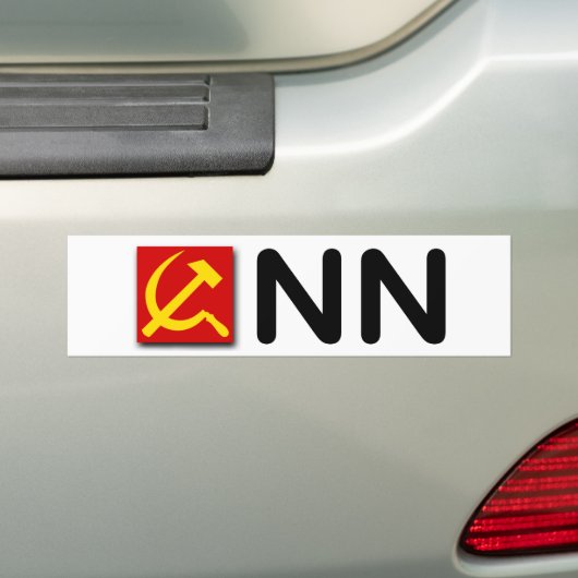 Anti-liberale media "Communist News Network" Bumpersticker (Op auto)