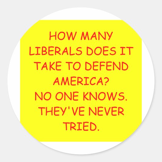 anti-liberale mop tegen obama ronde sticker (Voorkant)