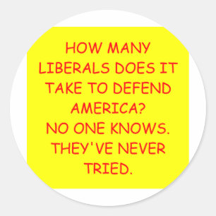 anti-liberale mop tegen obama ronde sticker