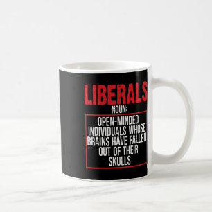 Anti-liberale pro-republikeinse opgevoede rechtse koffiemok