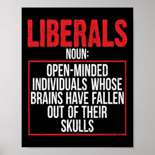 Anti-liberale pro-republikeinse opgevoede rechtse  poster