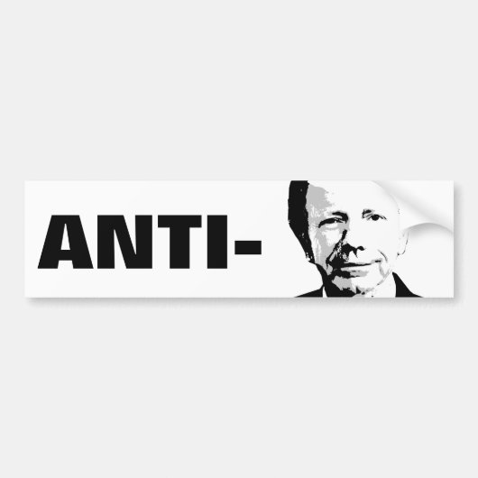 ANTI-LIEBERMAN BUMPERSTICKER (Voorkant)