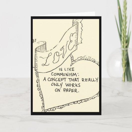 Anti-liefdeskaart Feestdagen Kaart (Voorkant)