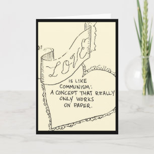 Anti-liefdeskaart Feestdagen Kaart