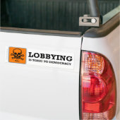 Anti-lobbying bumpersticker (Op Truck)