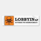 Anti-lobbying bumpersticker (Voorkant)