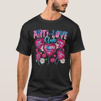 Anti Love Club Funny Anti Valentijnsdag Love Hear T-shirt