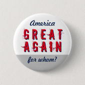 Anti-maak Amerika weer geweldig - aangepaste verkl Ronde Button 5,7 Cm (Voorkant)