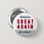 Anti-maak Amerika weer geweldig - aangepaste verkl Ronde Button 5,7 Cm (Voorkant /achterkant)