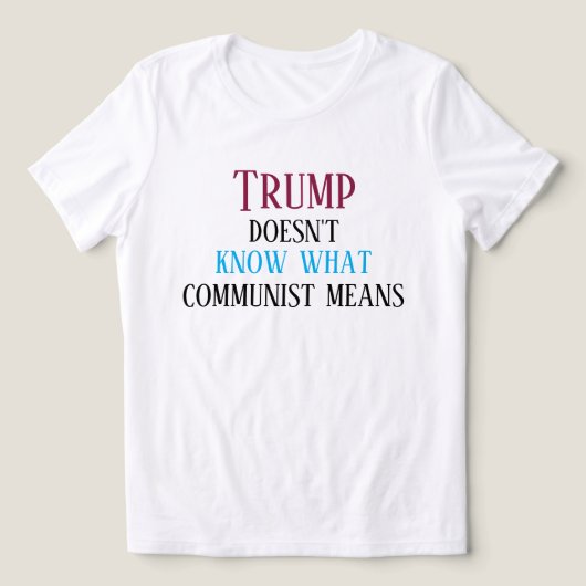 Anti-MAGA-boodschap Tri-Blend Shirt (Design voorkant)