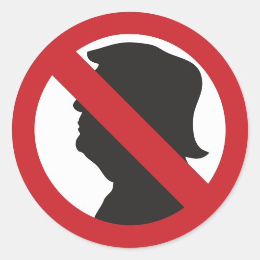 Anti MAGA No Trump Sticker (Voorkant)
