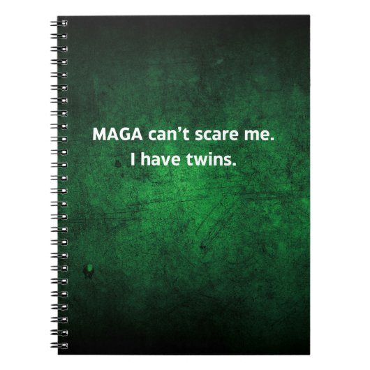 Anti MAGA Twin Moms Notitieboek (Voorkant)