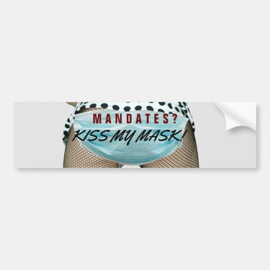 Anti-masker- en vaccinatiemandaten - Defiant beric Bumpersticker (Voorkant)