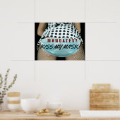 Anti-masker- en vaccinatiemandaten - Defiant beric Poster (Keuken)