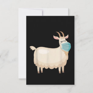 Anti-maskergeit met een gezichtsmaskerkunst bedankkaart