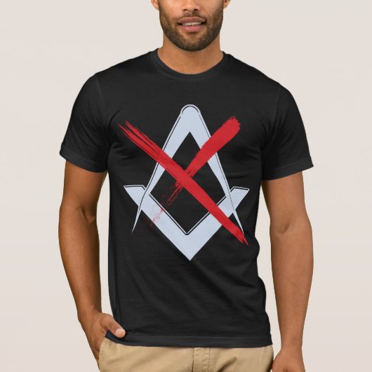 Anti mason/No Masons T-shirt (Voorkant)