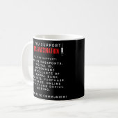Anti-massa-vax Koffiemok (Voorkant links)