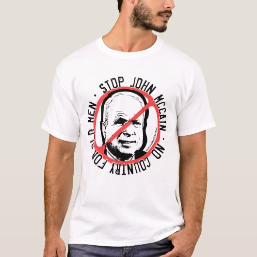 Anti-McCain Circle T-shirt (Voorkant)